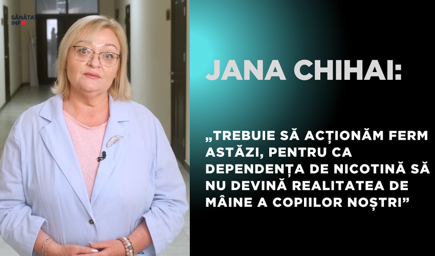 Jana Chihai: Trebuie să acționăm ferm astăzi, pentru ca dependența de nicotină să nu devină realitatea de mâine a copiilor noștri
