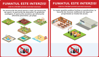 Unde este interzis fumatul? O colecție de infografice explică vizual exemple de spații încadrate în aceeași categorie prevăzută de lege