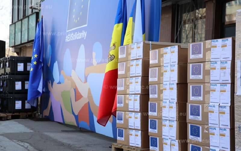 Sute de concentratoare de oxigen, monitoare, dar și alte dispozitive medicale, oferite de Uniunea Europeană pentru spitalele din țară