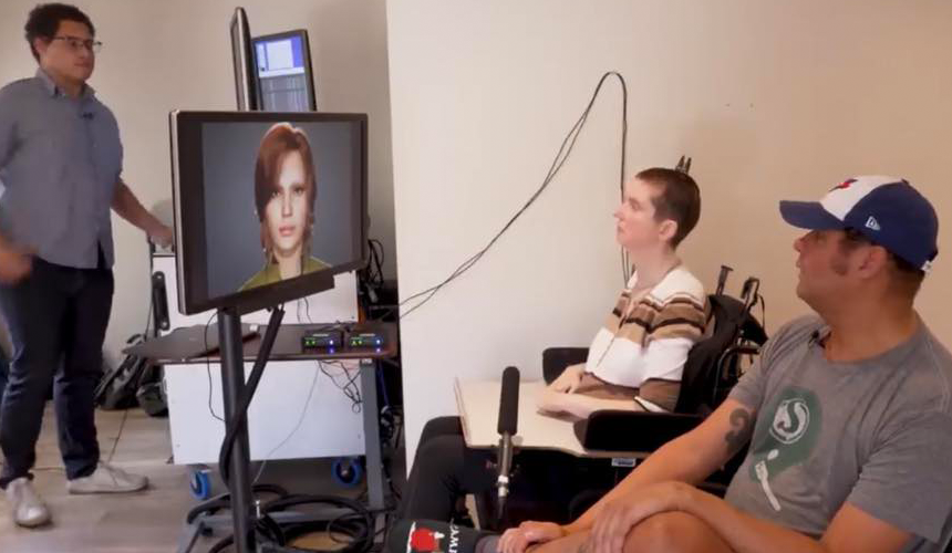 Premieră medicală: O femeie paralizată a reușit să comunice prin intermediul unui avatar digital
